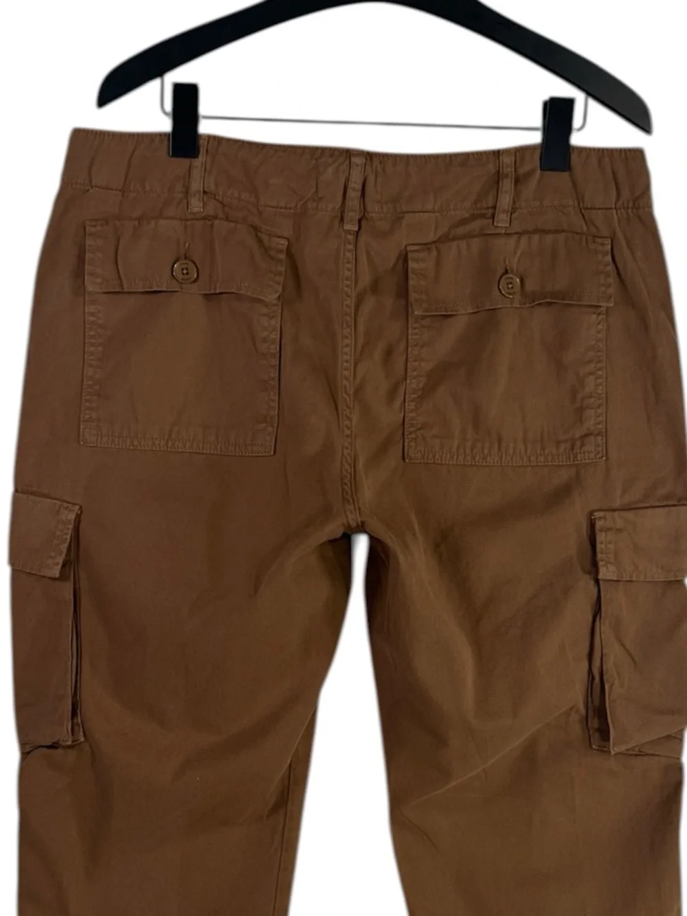 Frame Denim Relaxed Fit Utility Cargo Pant size 31 in Washed Latte Brown